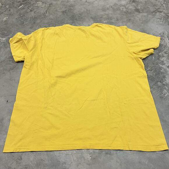 Vintage Polo Sport Ralph Lauren Shirt Yellow Y2K Spell Out USA Flag Fit Size XL - Picture 6 of 8